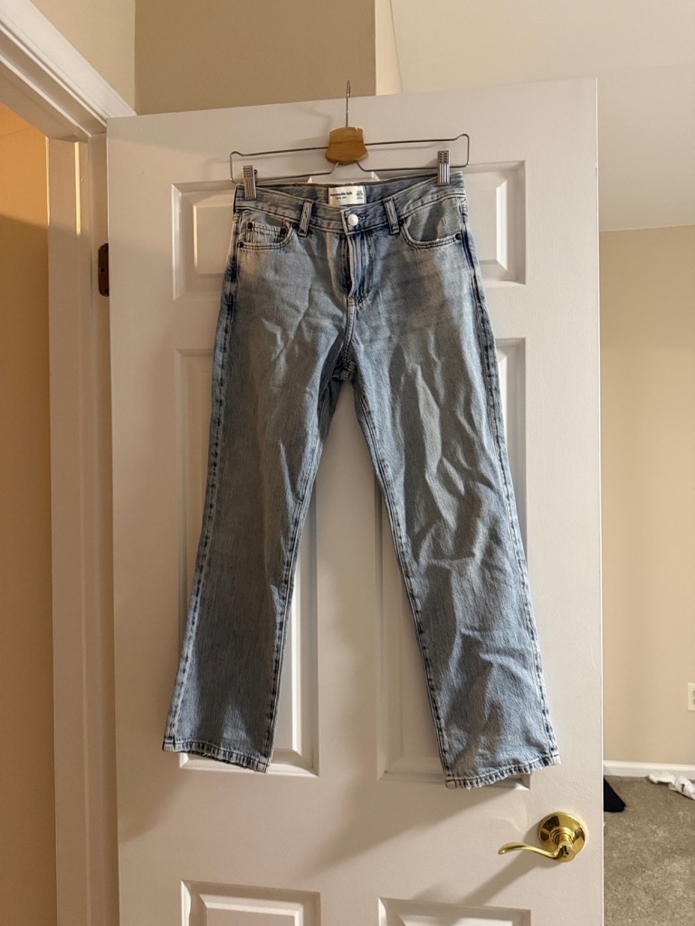 abercrombie kids light blue denim jeans